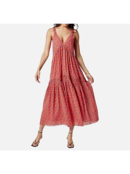 Joie Dresses & Skirts - Joie Bondi Tiered Sleeveless Maxi Dress Women's Small Tea Rose Cotton Lined